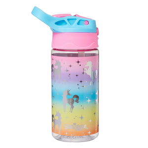 Smiggle – Pop Junior 430 ml verdeckte Wasserflasche mit Strohhalm