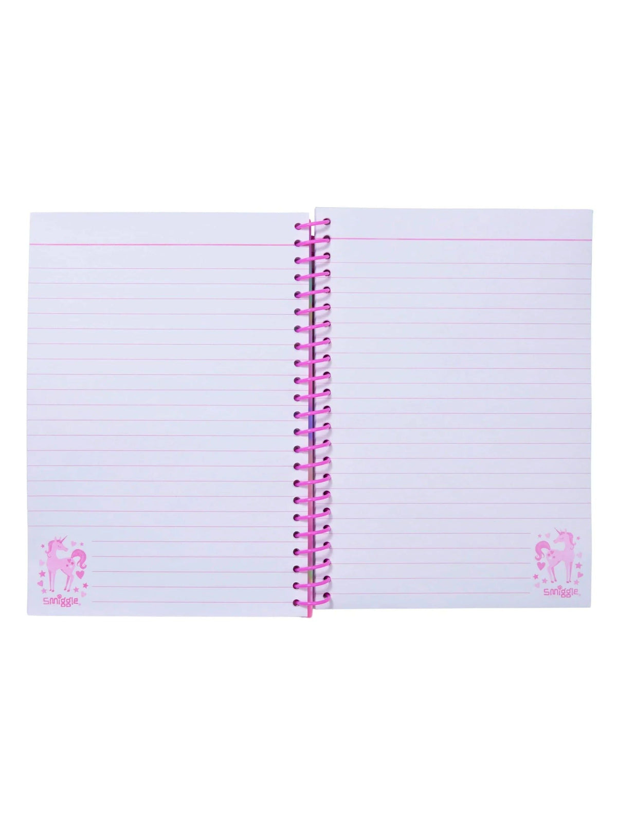 Smiggle – Popem Unicorn Popit A5 gestreiftes Notizbuch