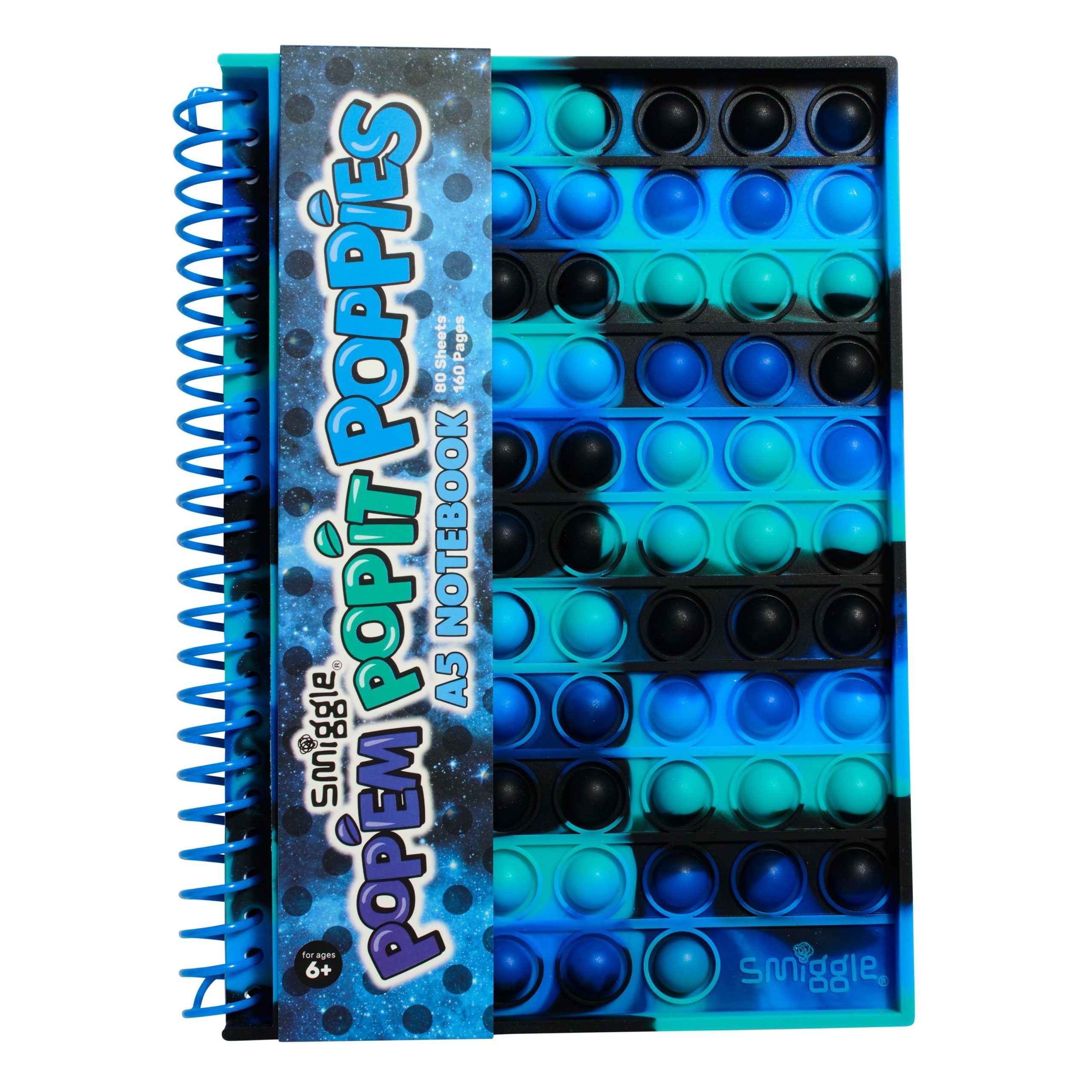 Smiggle – Popit A5 Fidget gestreiftes Notizbuch
