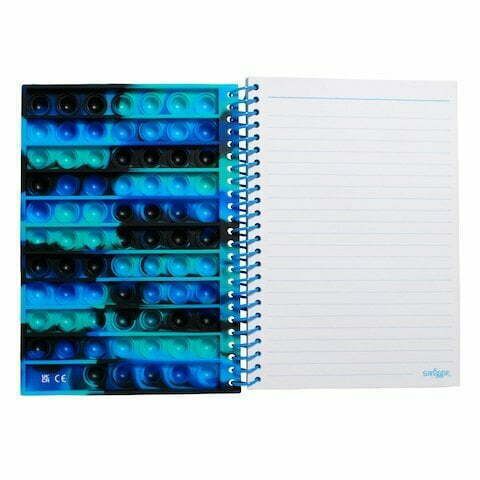 Smiggle – Popit A5 Fidget gestreiftes Notizbuch