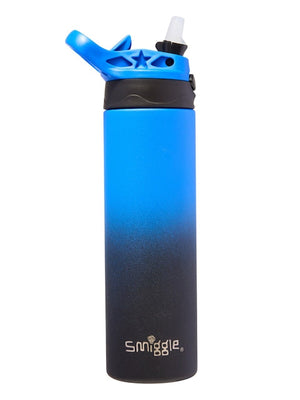 Smiggle – 520-ml-Pulverflasche aus Edelstahl mit automatischem Strohhalm