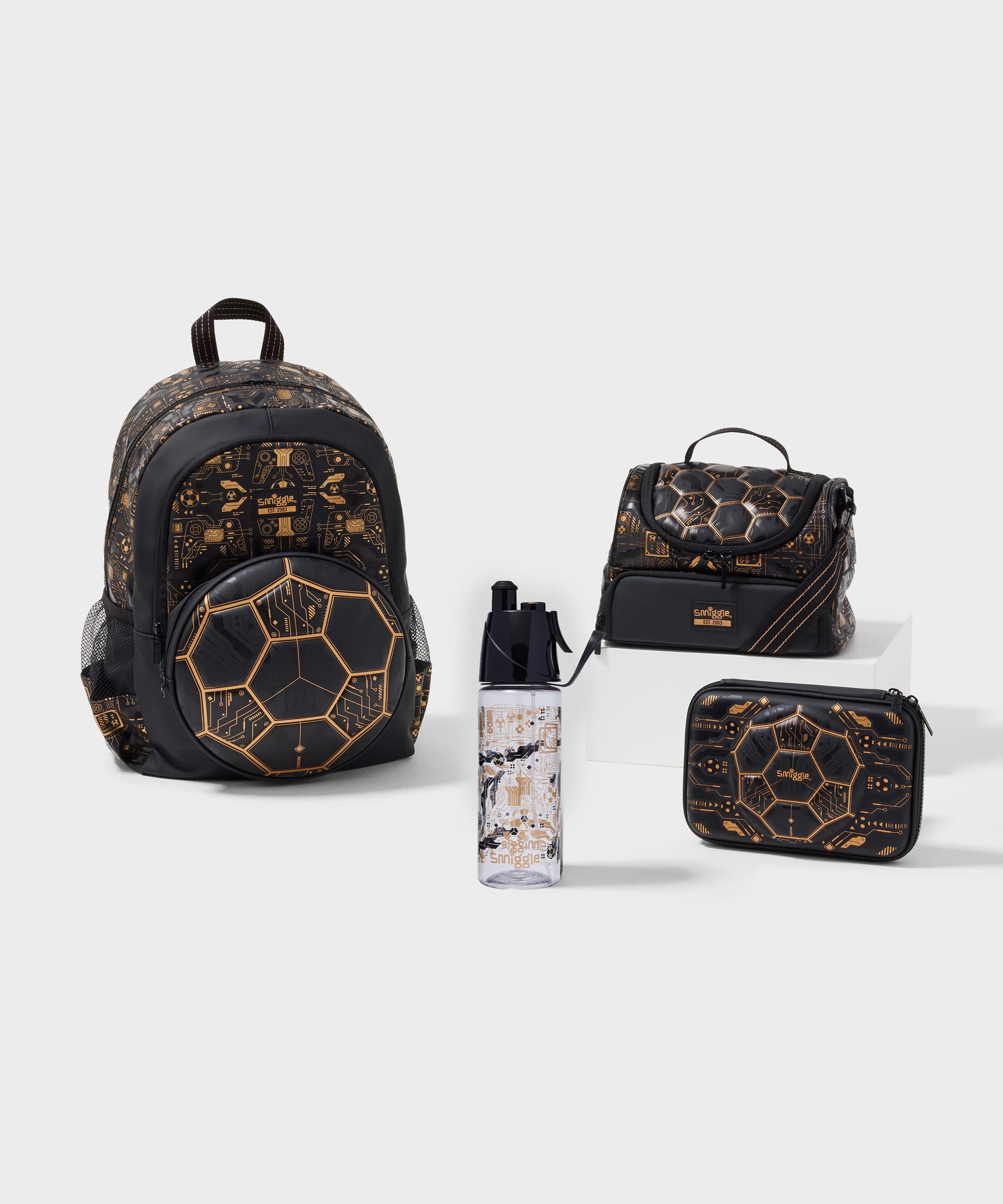 Smiggle - Strahlendes 4-teiliges Schulranzen-Set