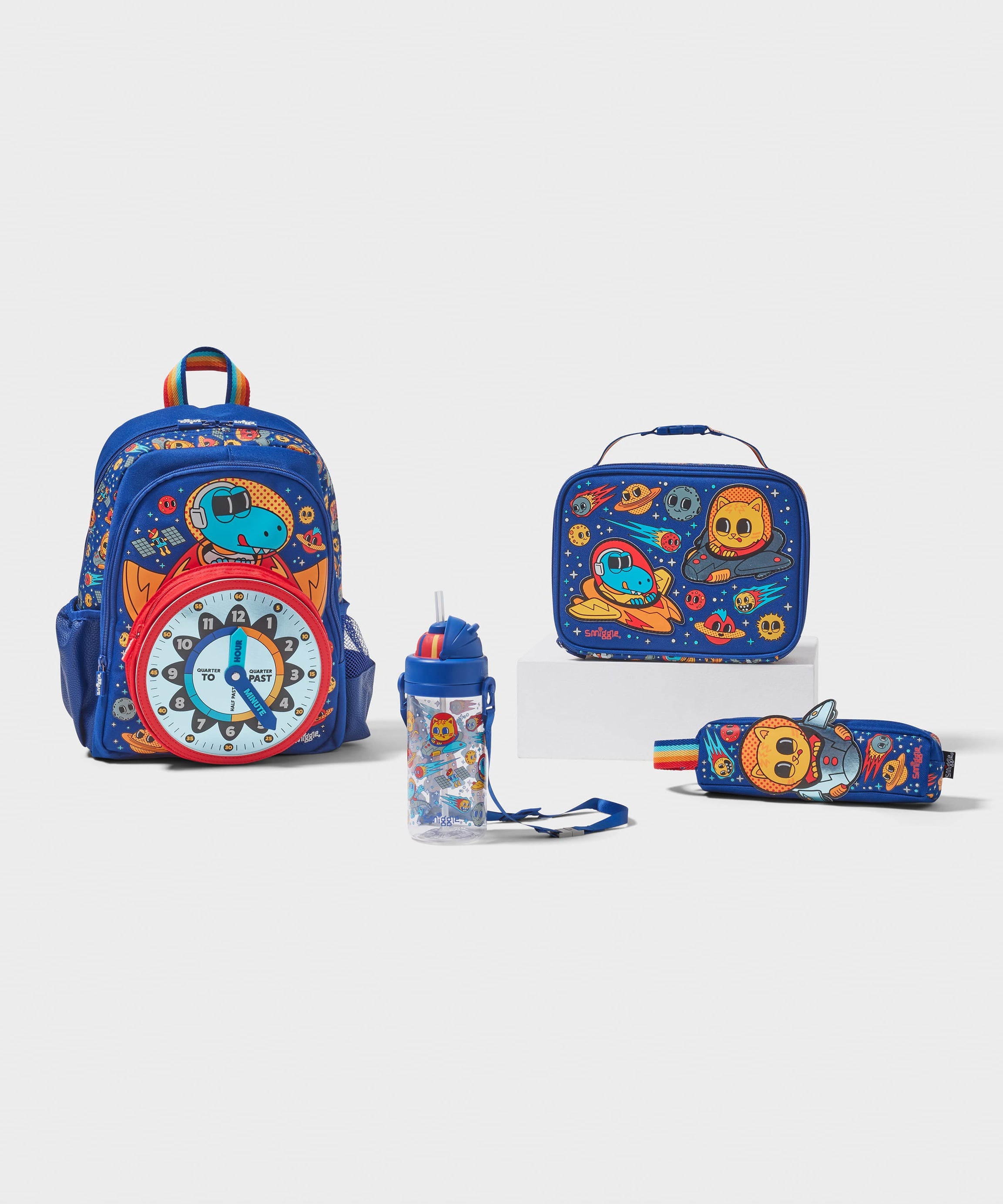 Smiggle - Ready 4-teiliges Kindergarten- und Krippenschul-Rucksack-Set