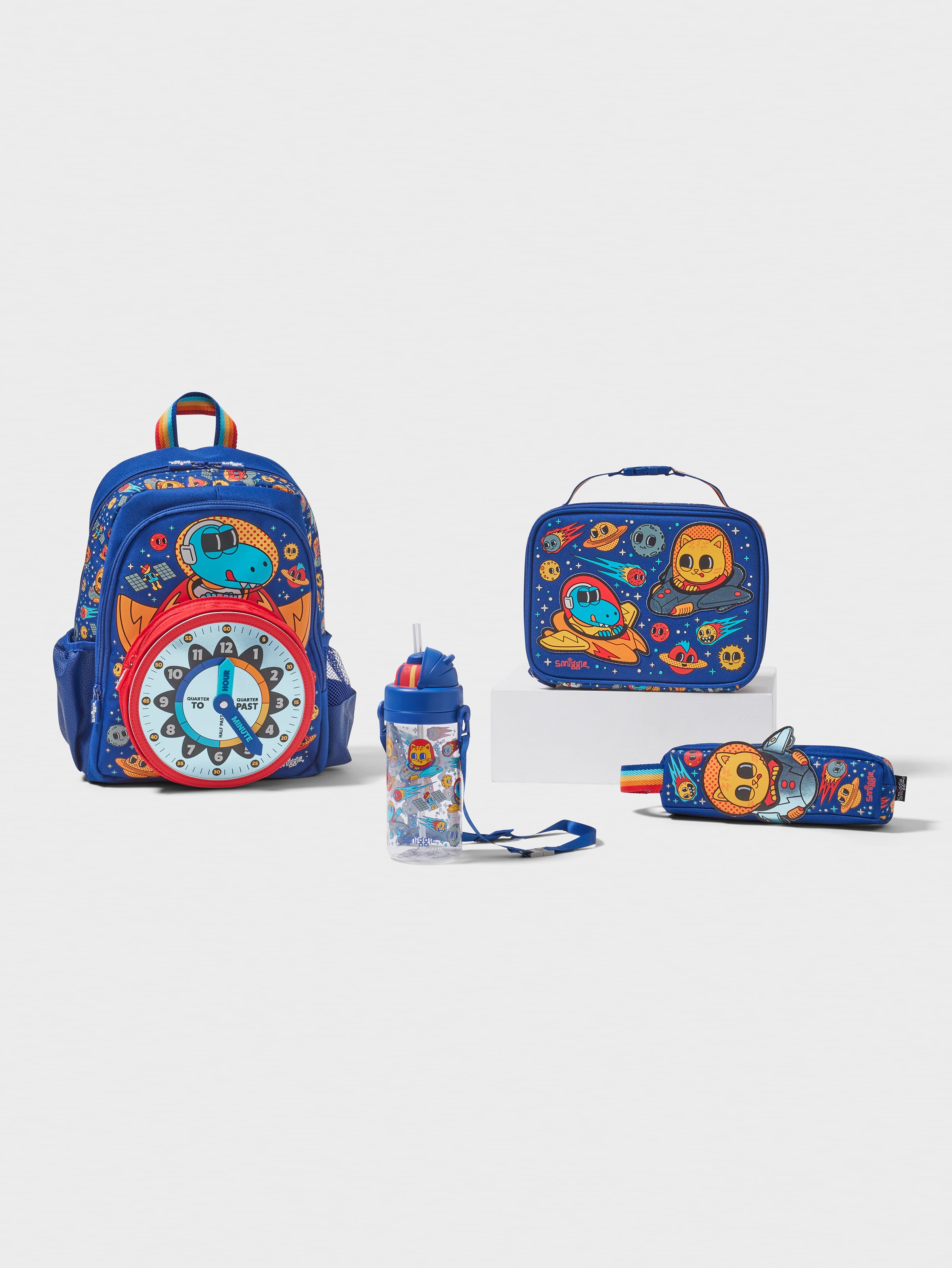 Smiggle - Ready 4-teiliges Kindergarten- und Krippenschul-Rucksack-Set