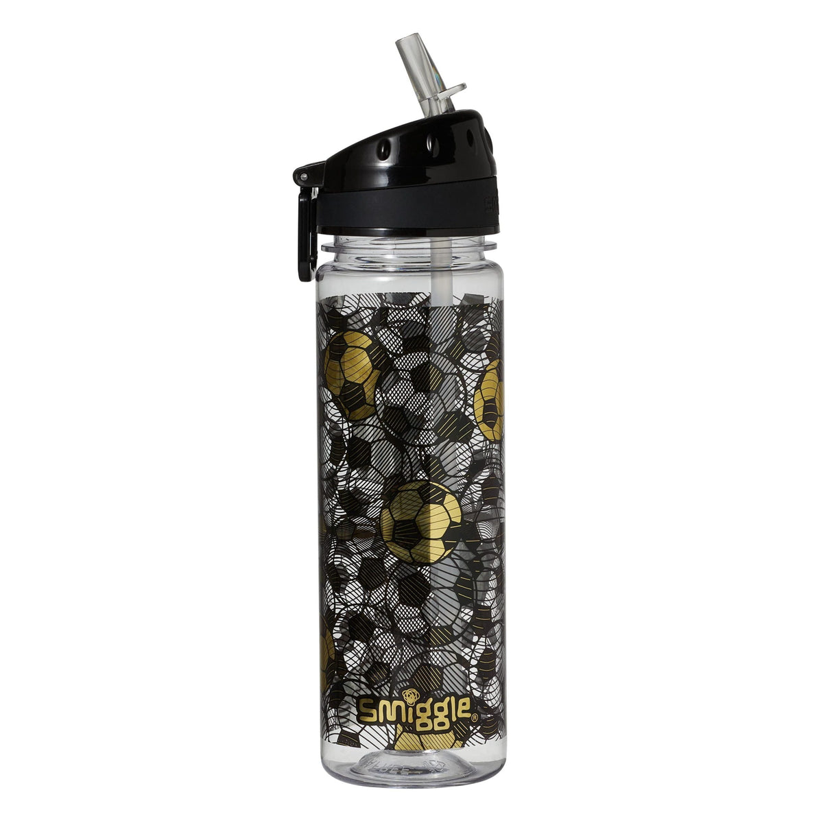 Smiggle - Score BPA-freie 650 ML Trinkflasche mit Strohhalm