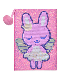 Smiggle – Paillettenträume, doppelseitiges A5-Notizbuch