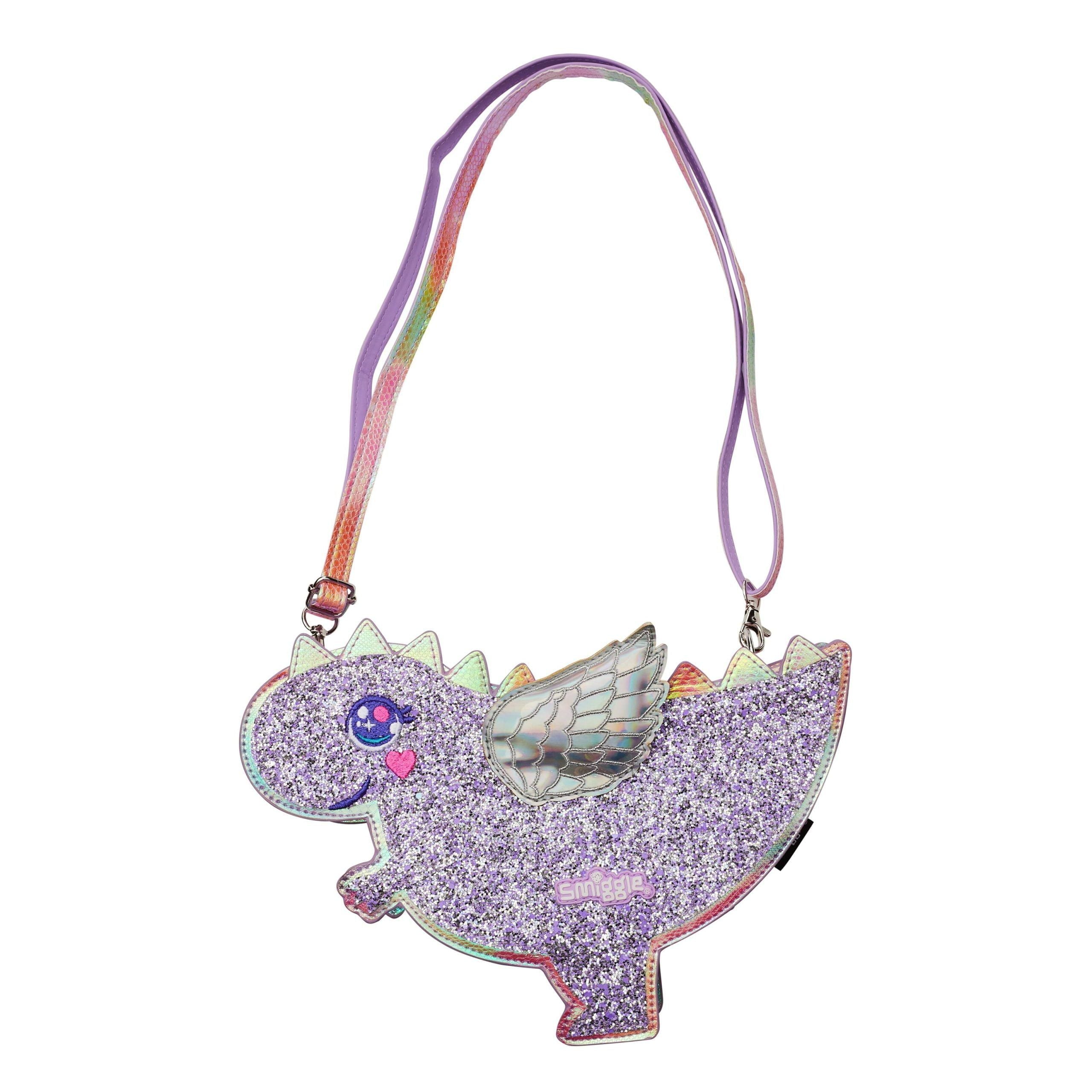 Smiggle – Süße Glitzer-Dinosaurier-Umhängetasche