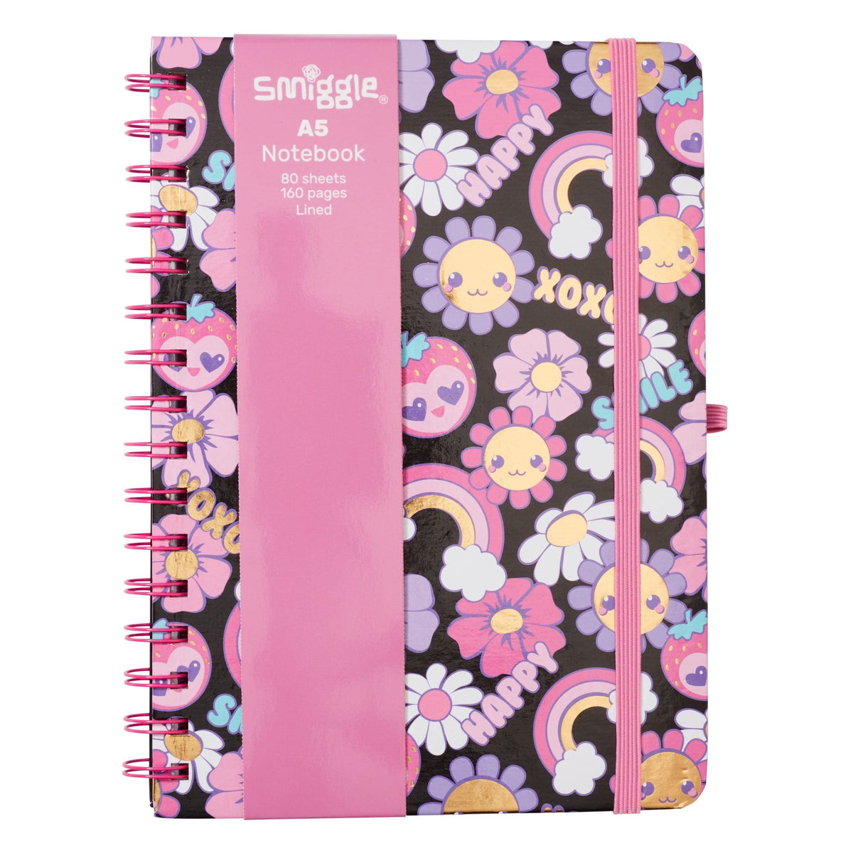 Smiggle – Shine A5 Spiralnotizbuch