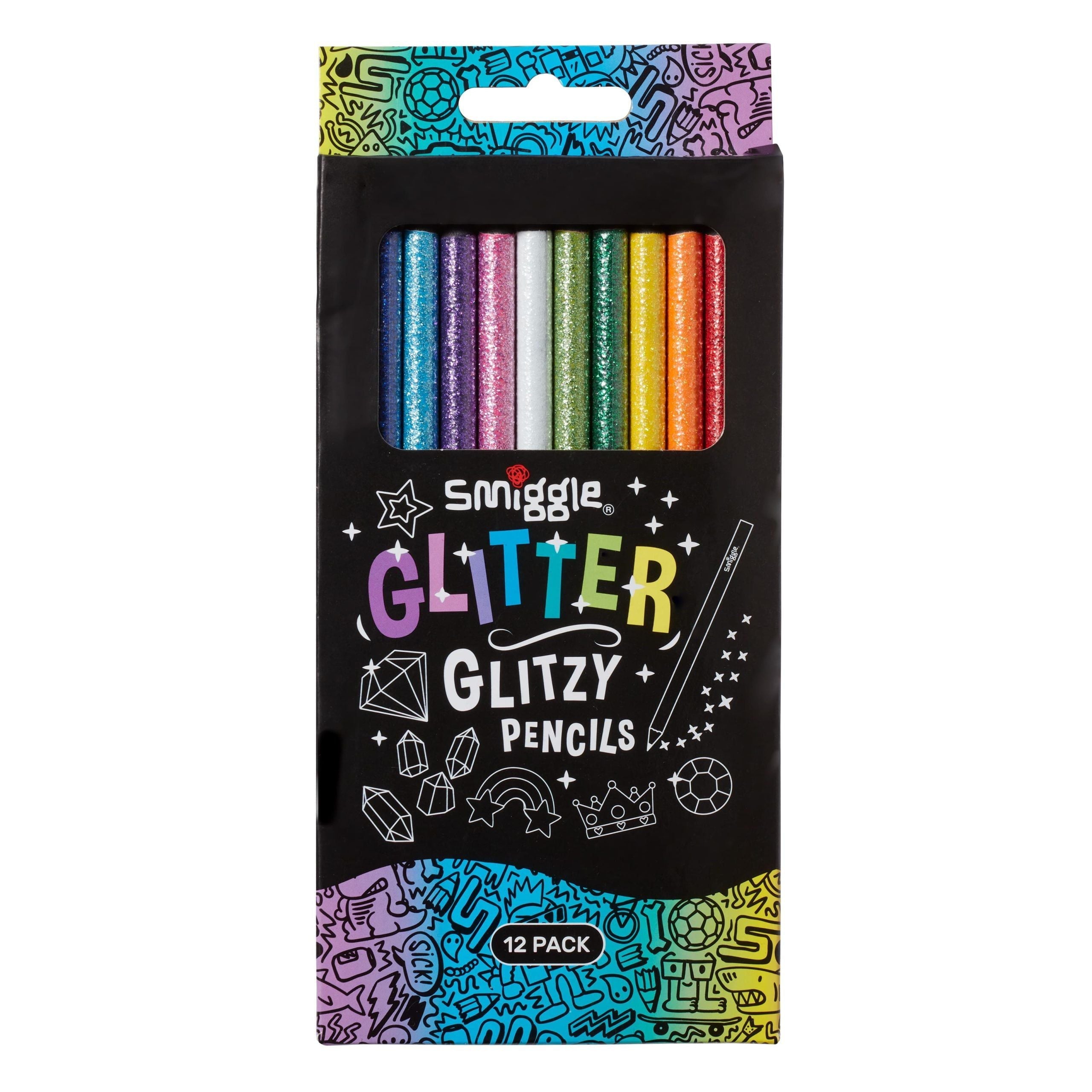 Smiggle - Glitzernde 12er Buntstifte