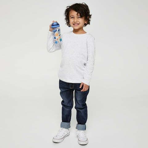 Smiggle - Sky Hi Junior 440 ML BPA-freie Trinkflasche mit Strohhalm