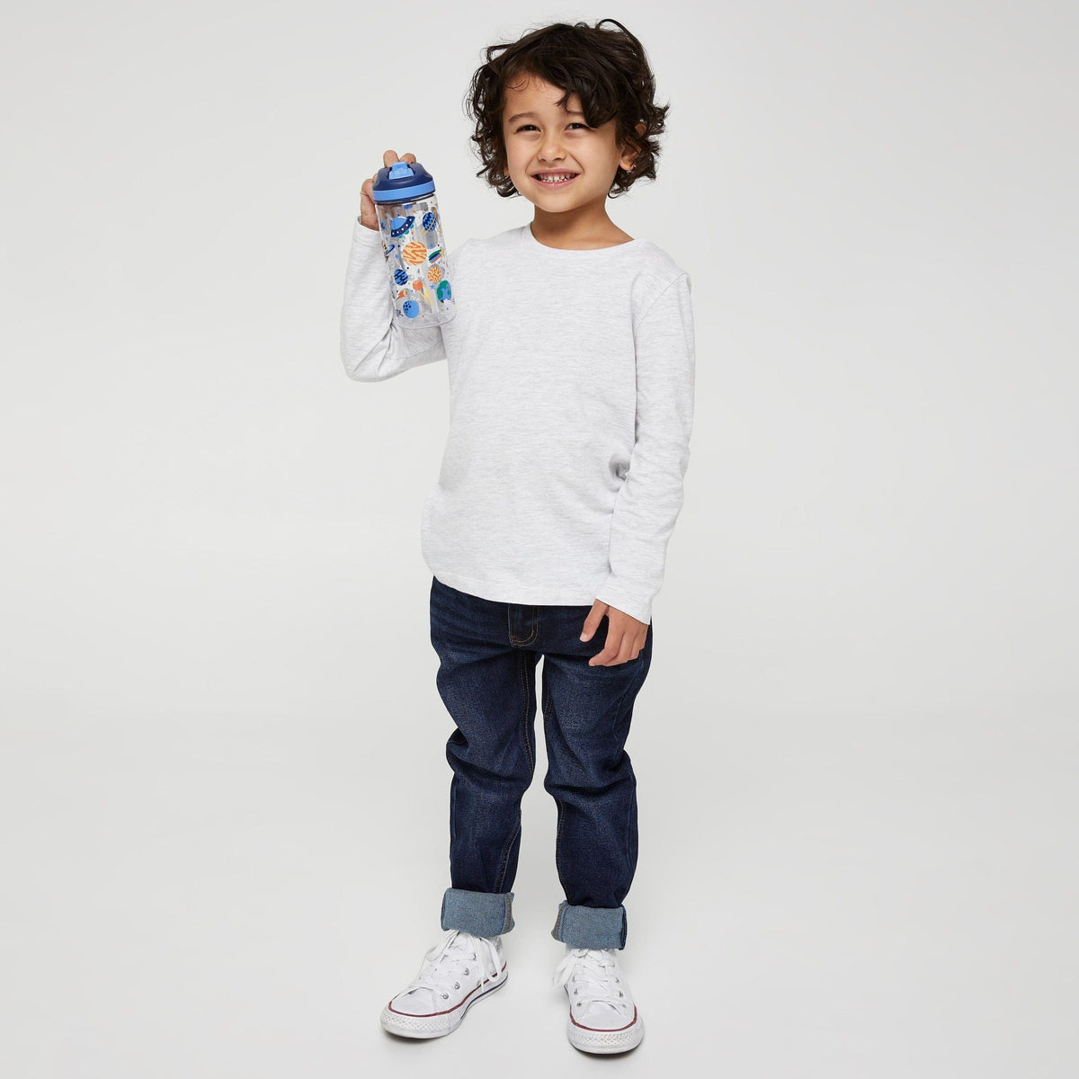 Smiggle - Sky Hi Junior 440 ML BPA-freie Trinkflasche mit Strohhalm
