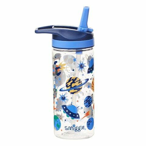 Smiggle - Sky Hi Junior 440 ML BPA-freie Trinkflasche mit Strohhalm