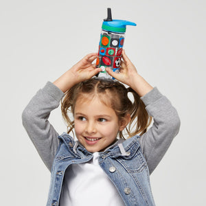 Smiggle - Sky Hi Junior 440 ML BPA-freie Trinkflasche mit Strohhalm