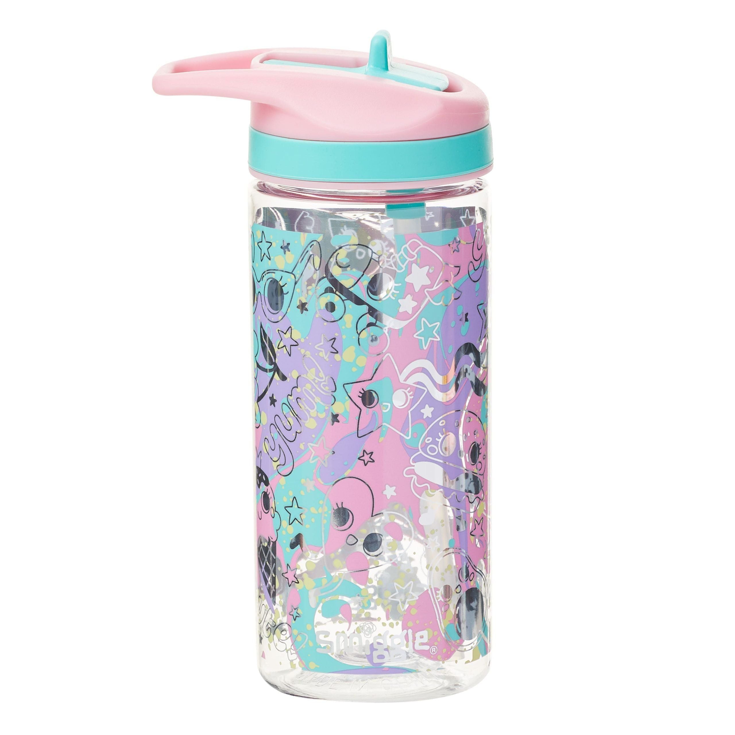 Smiggle - Sky Hi Junior 440 ML BPA-freie Trinkflasche mit Strohhalm