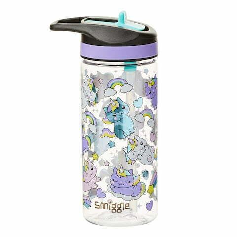 Smiggle - Sky Hi Junior 440 ml BPA-freier Trinker mit Strohhalm