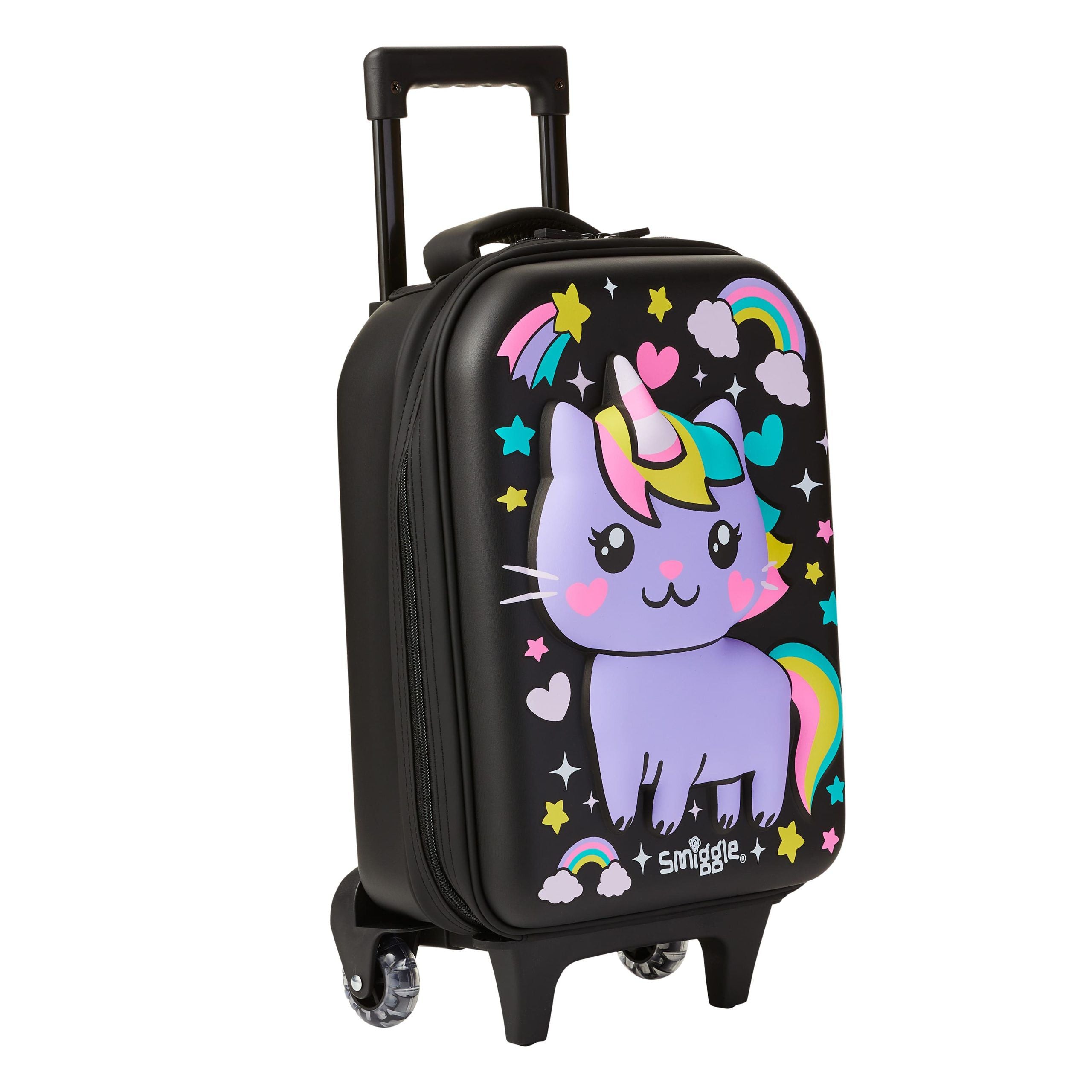 Smiggle - Sky Hi Junior Kinderkoffer mit Rollen und Lichtern