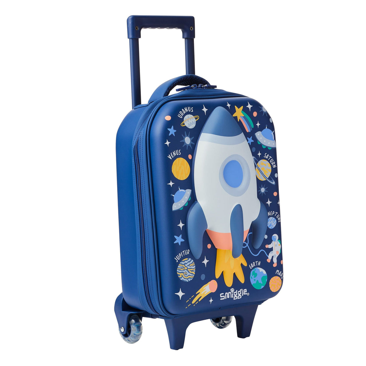 Smiggle - Sky Hi Junior Kinderkoffer mit Rollen und Lichtern