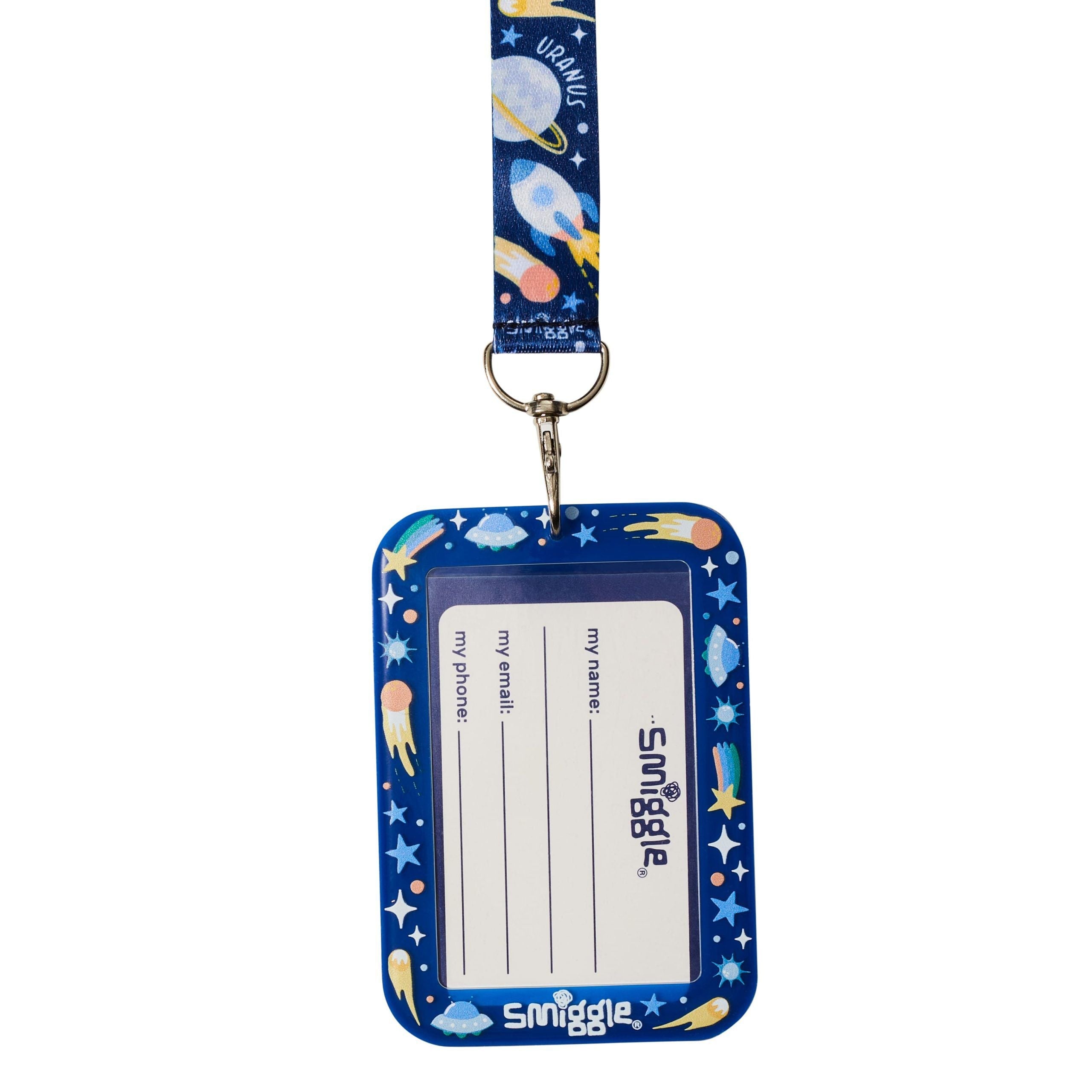 Smiggle - Sky Hi Junior Schulkartenhalter mit Kordelzug