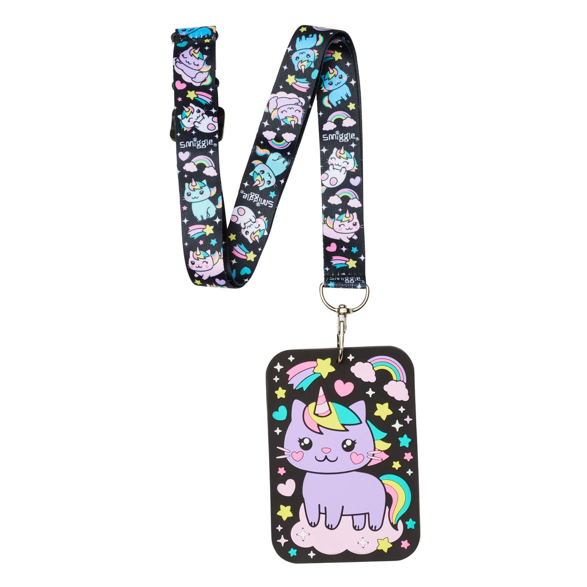 Smiggle - Sky Hi Junior Schulkartenhalter mit Kordelzug