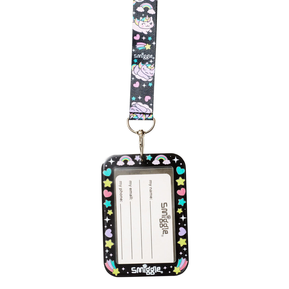 Smiggle - Sky Hi Junior Schulkartenhalter mit Kordelzug