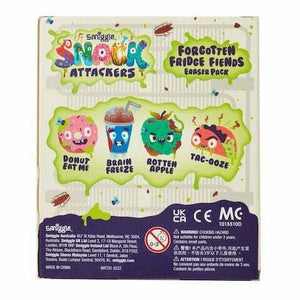Smiggle – Snack Attackers 4-teiliges Radiergummi-Set