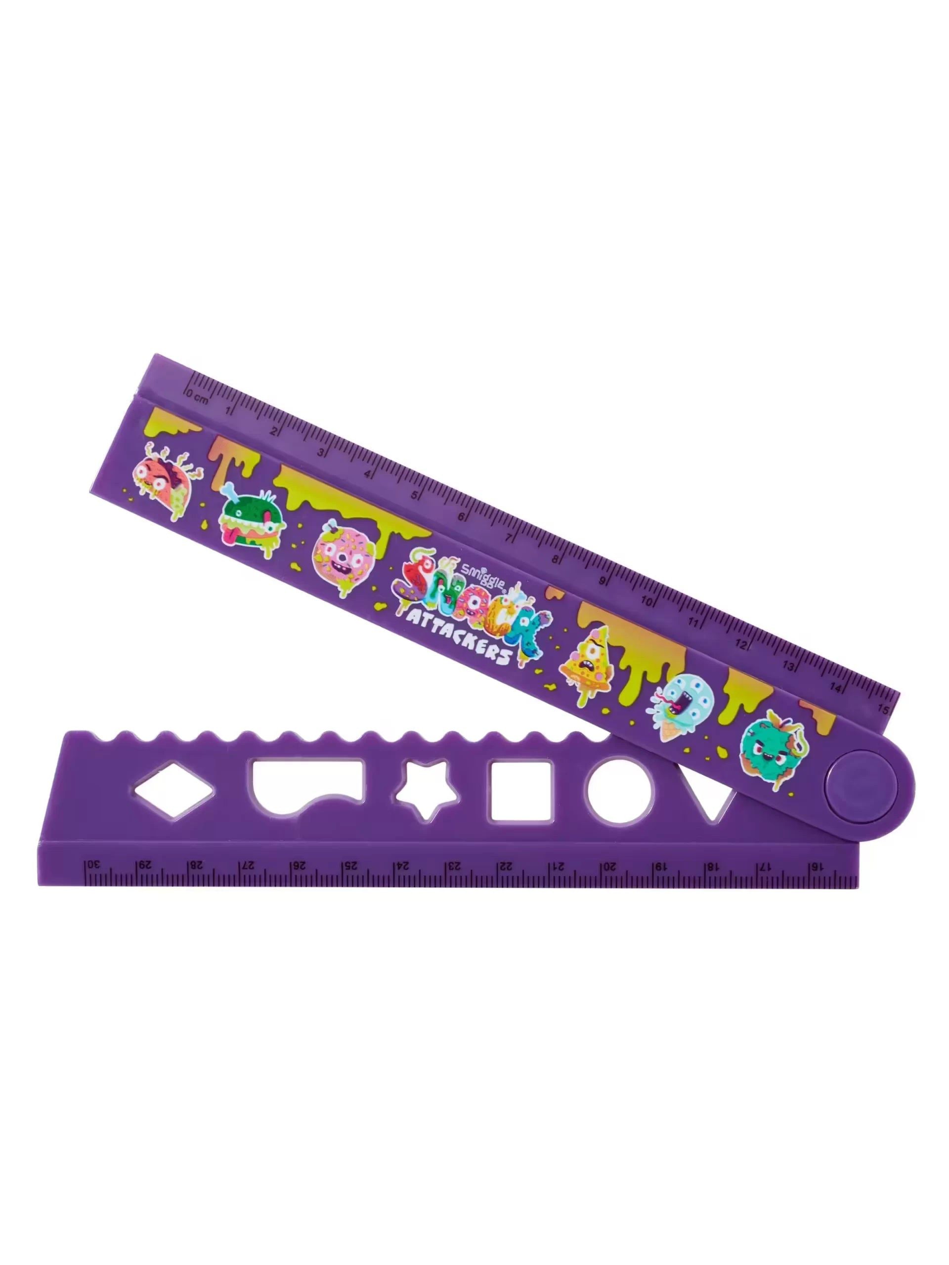Smiggle – Aufklappbares 30-cm-Lineal von Snack Attackers