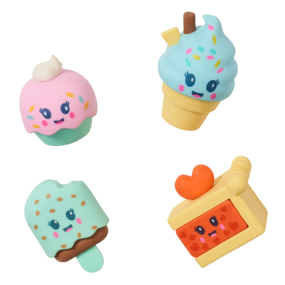 Smiggle - Snackies 4er-Pack Duftradiergummis