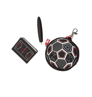 Smiggle – Fußball-Mini-Notizblock, Stift und Schlüsselanhänger