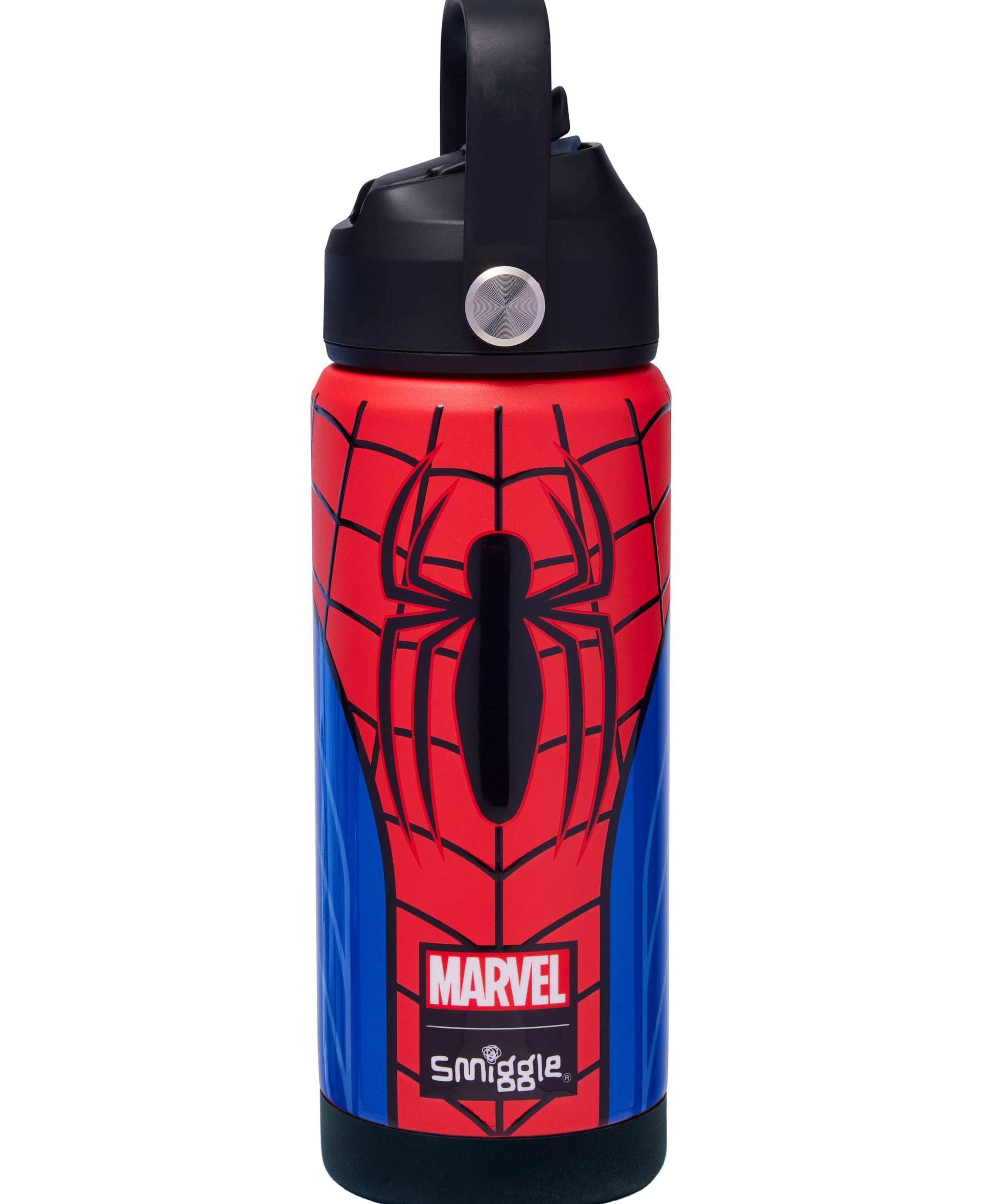 Smiggle - Spider-Man Versteckter Strohhalm 550ML Edelstahl Trinkflasche