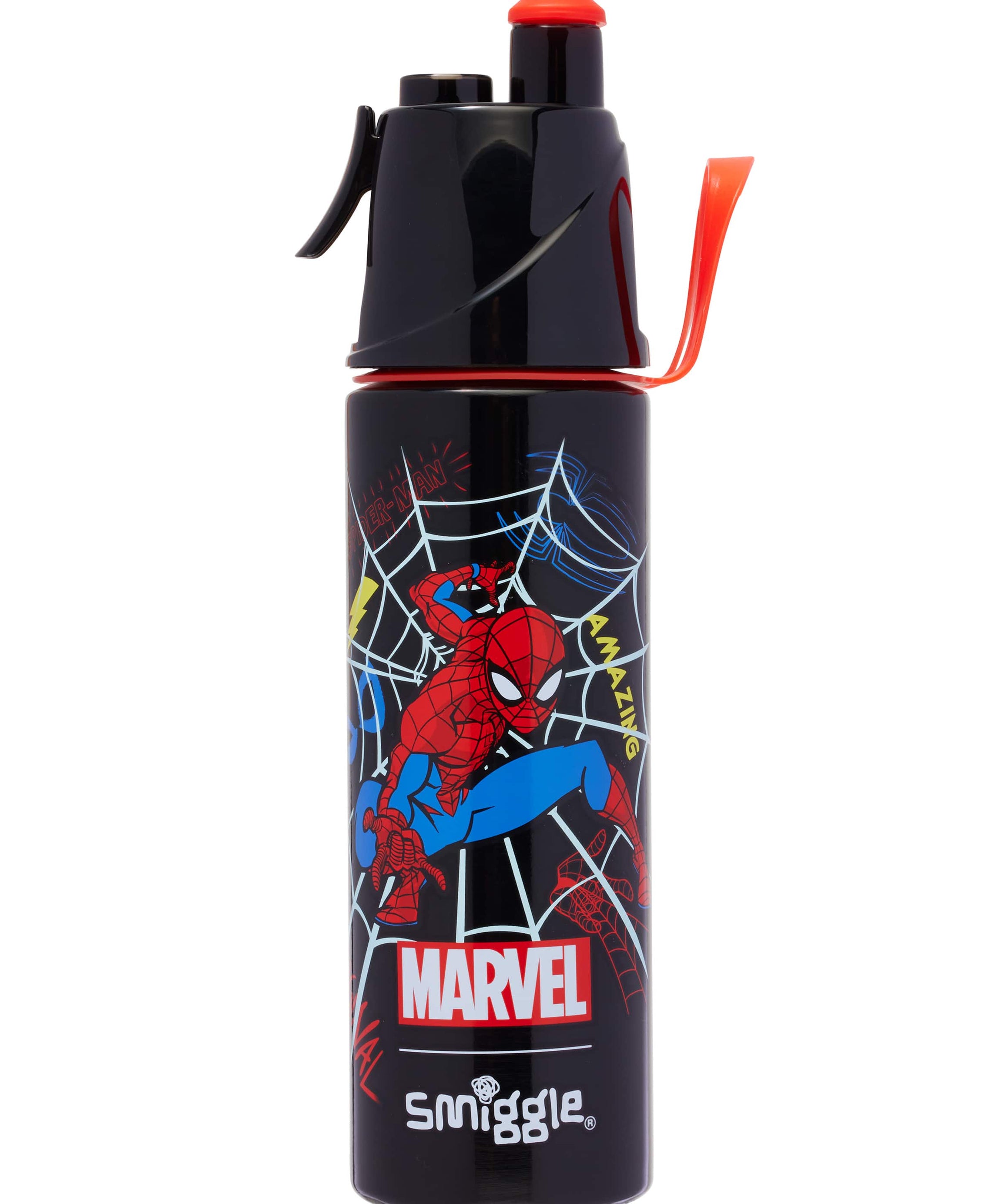 Smiggle - Spider-Man Wasserzerstäuber 500ML Edelstahl Trinkflasche