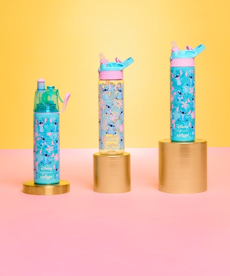 Smiggle - Stitch 650ML Automatische Trinkhalm BPA-freie Trinkflasche