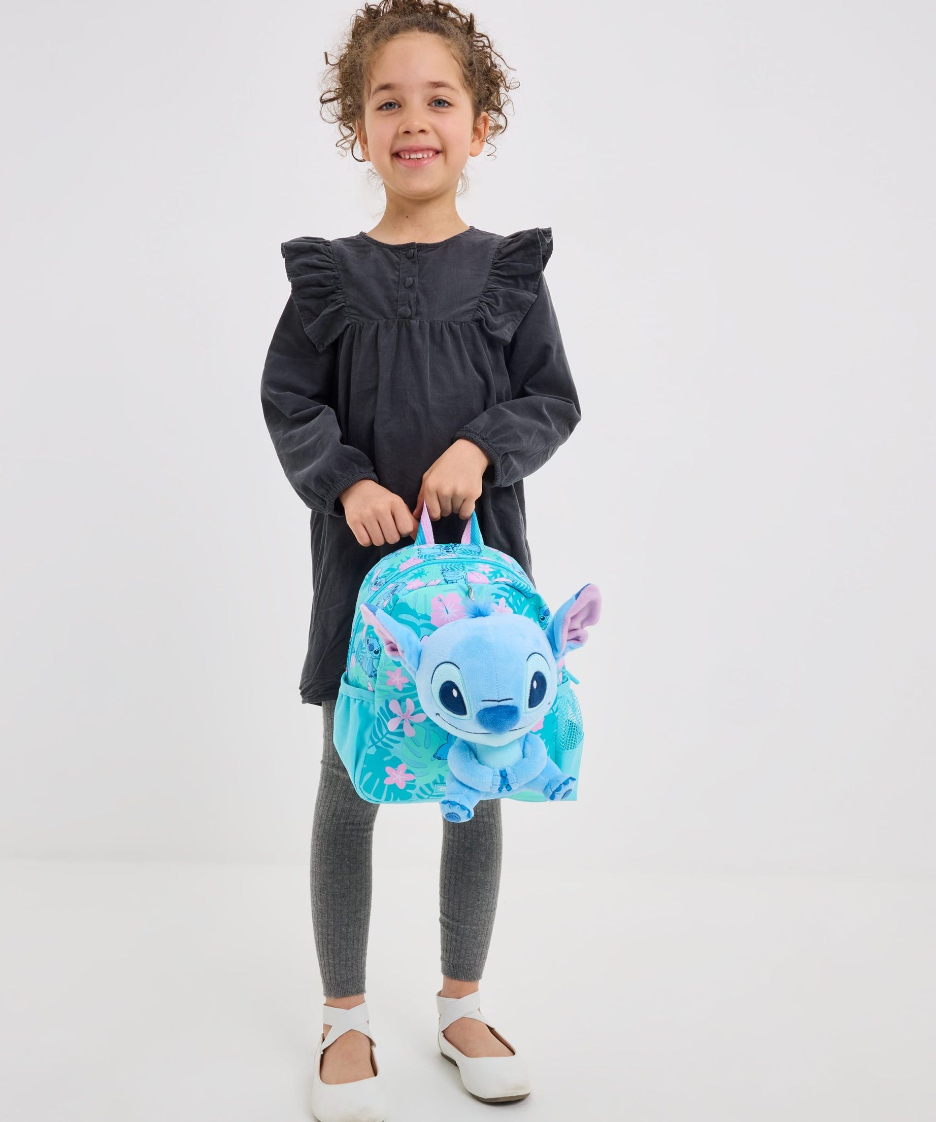Smiggle - Stitch abnehmbarer Spielzeug-Kindergarten-Schulrucksack