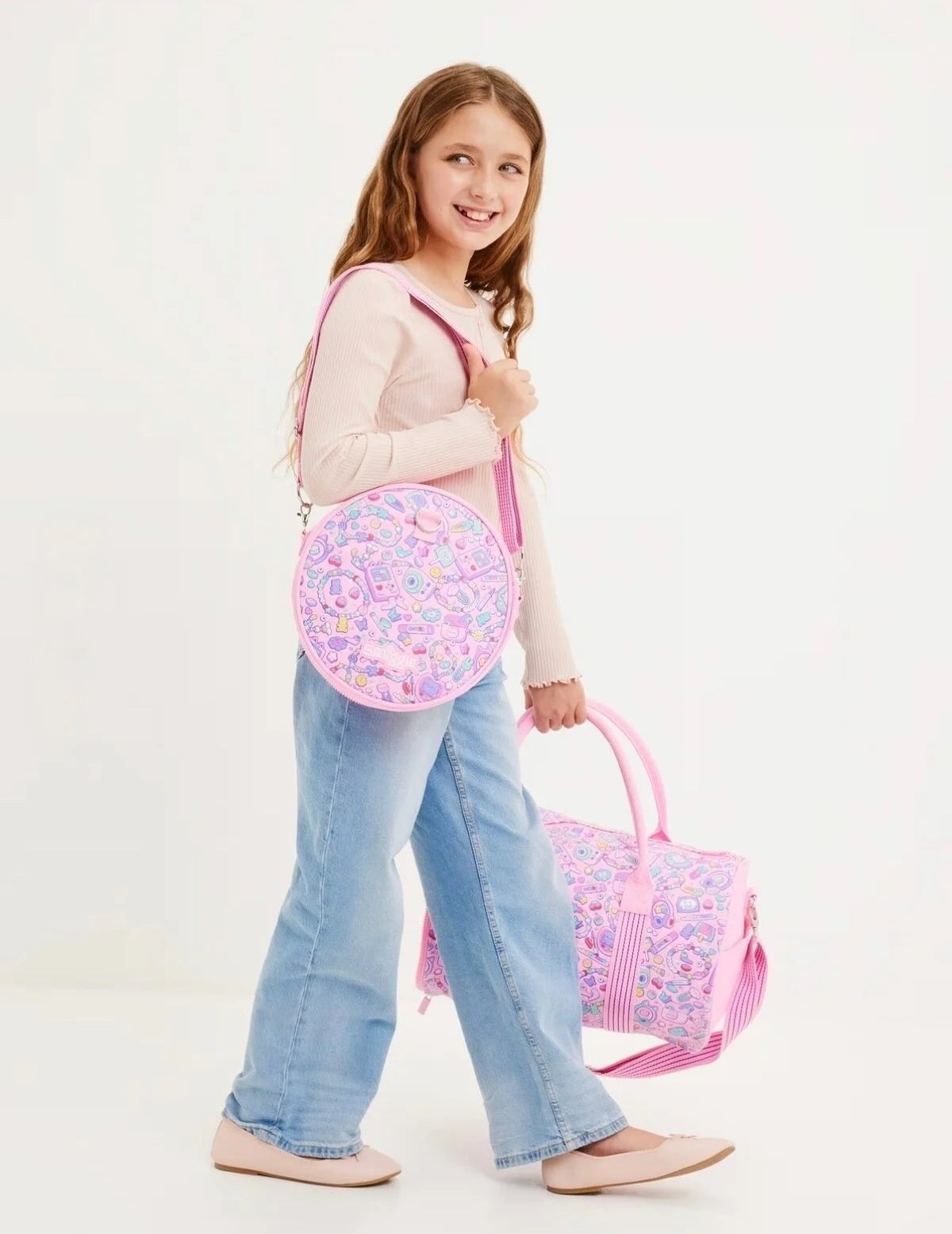 Smiggle – Super Charge 2-in-1 Schulter- und Sporttasche, Pink