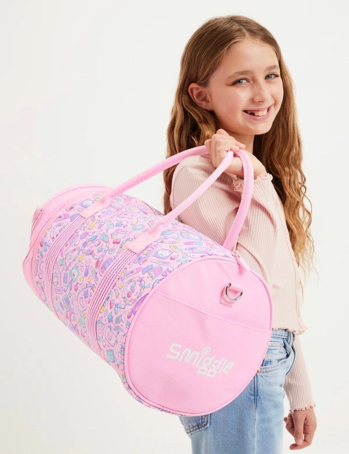 Smiggle – Super Charge 2-in-1 Schulter- und Sporttasche, Pink
