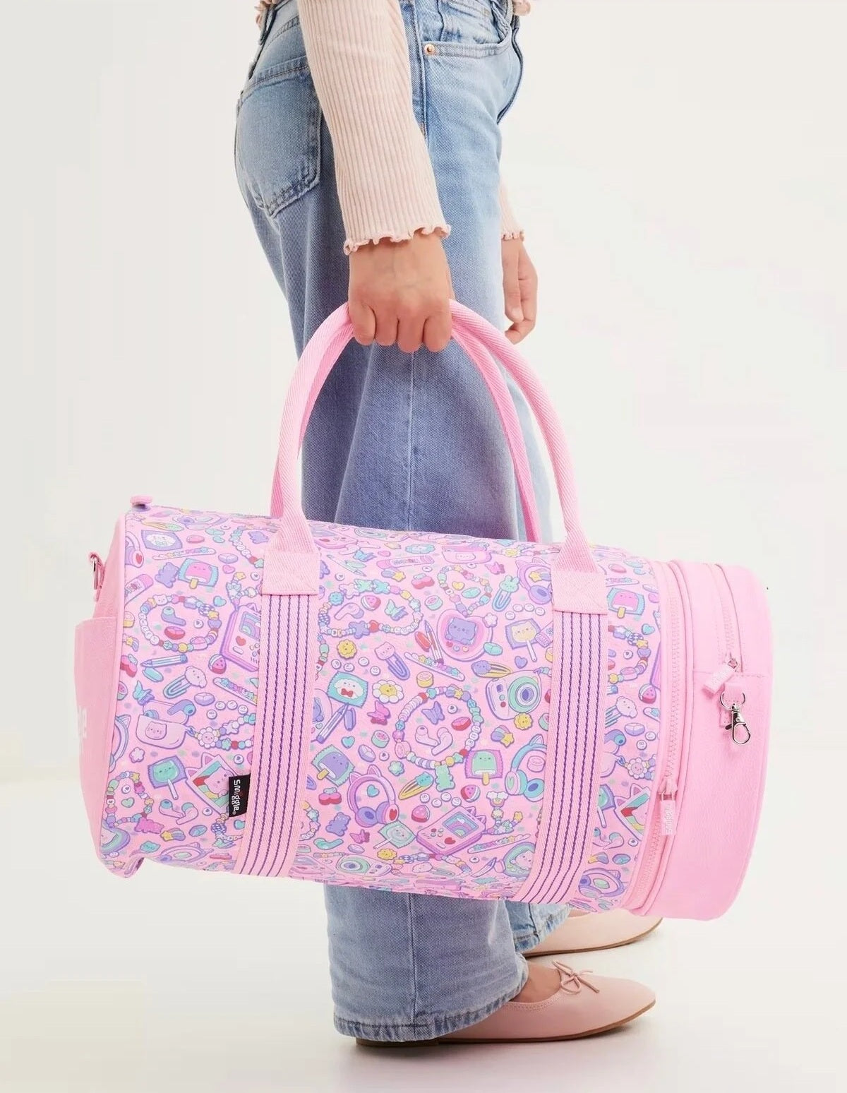 Smiggle – Super Charge 2-in-1 Schulter- und Sporttasche, Pink