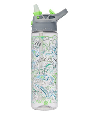Smiggle – Super Charge BPA-freie Trinkflasche mit automatischem Strohhalm, 650 ml
