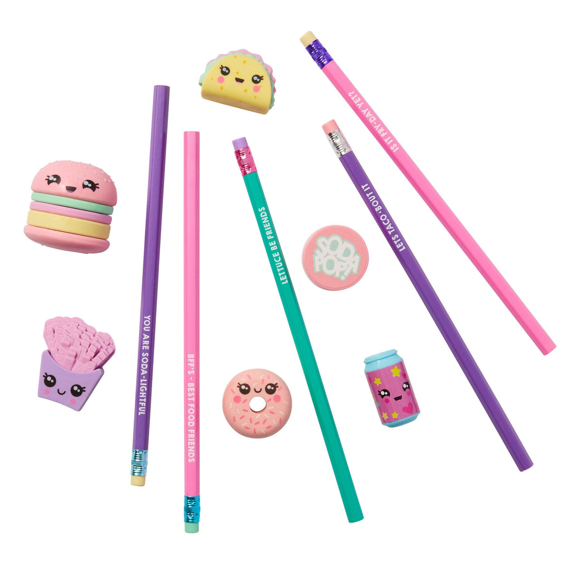 Smiggle – Set mit Radiergummi und Bleistift für süße Speisen