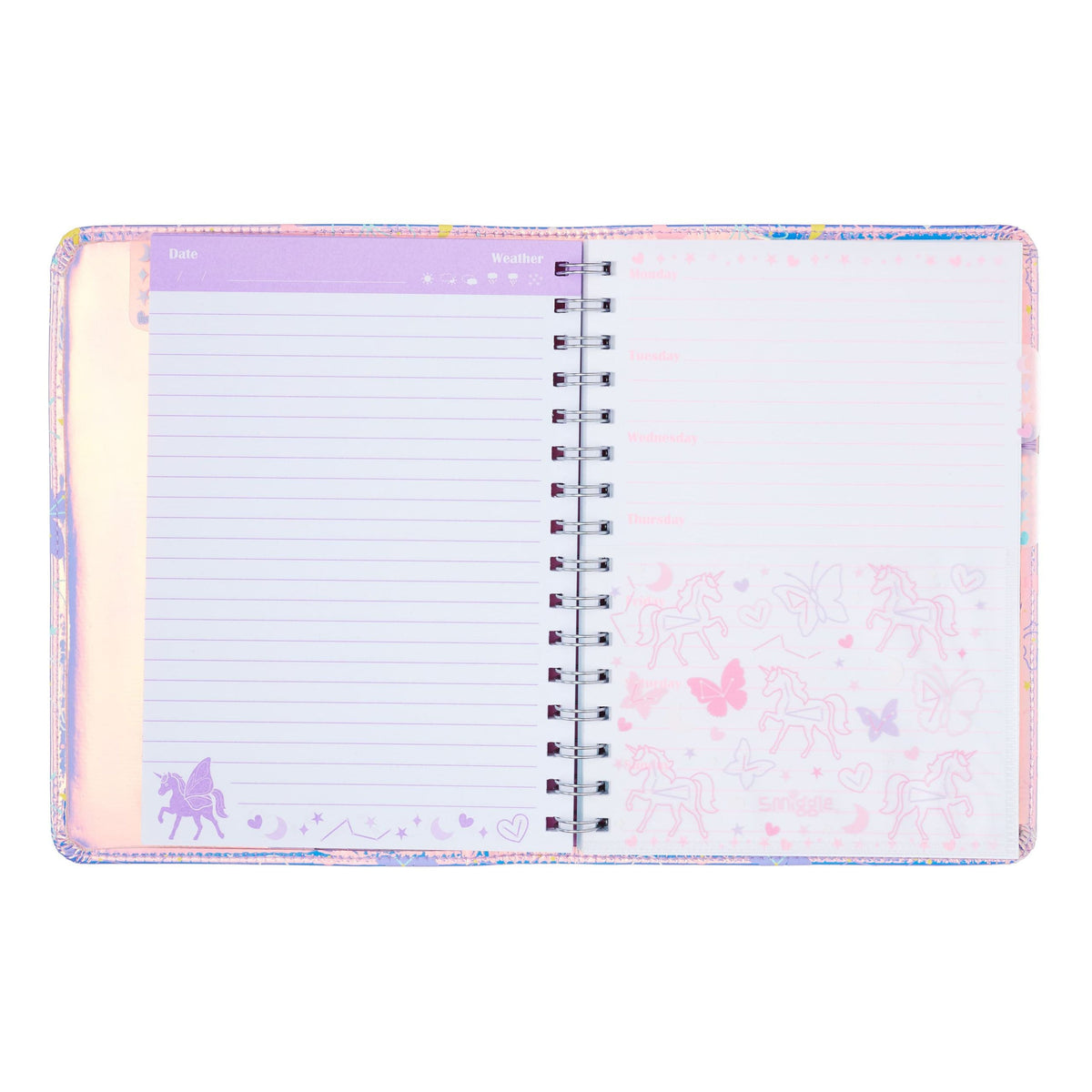 Smiggle – Einhorn-Himmel-A5-Notizbuch