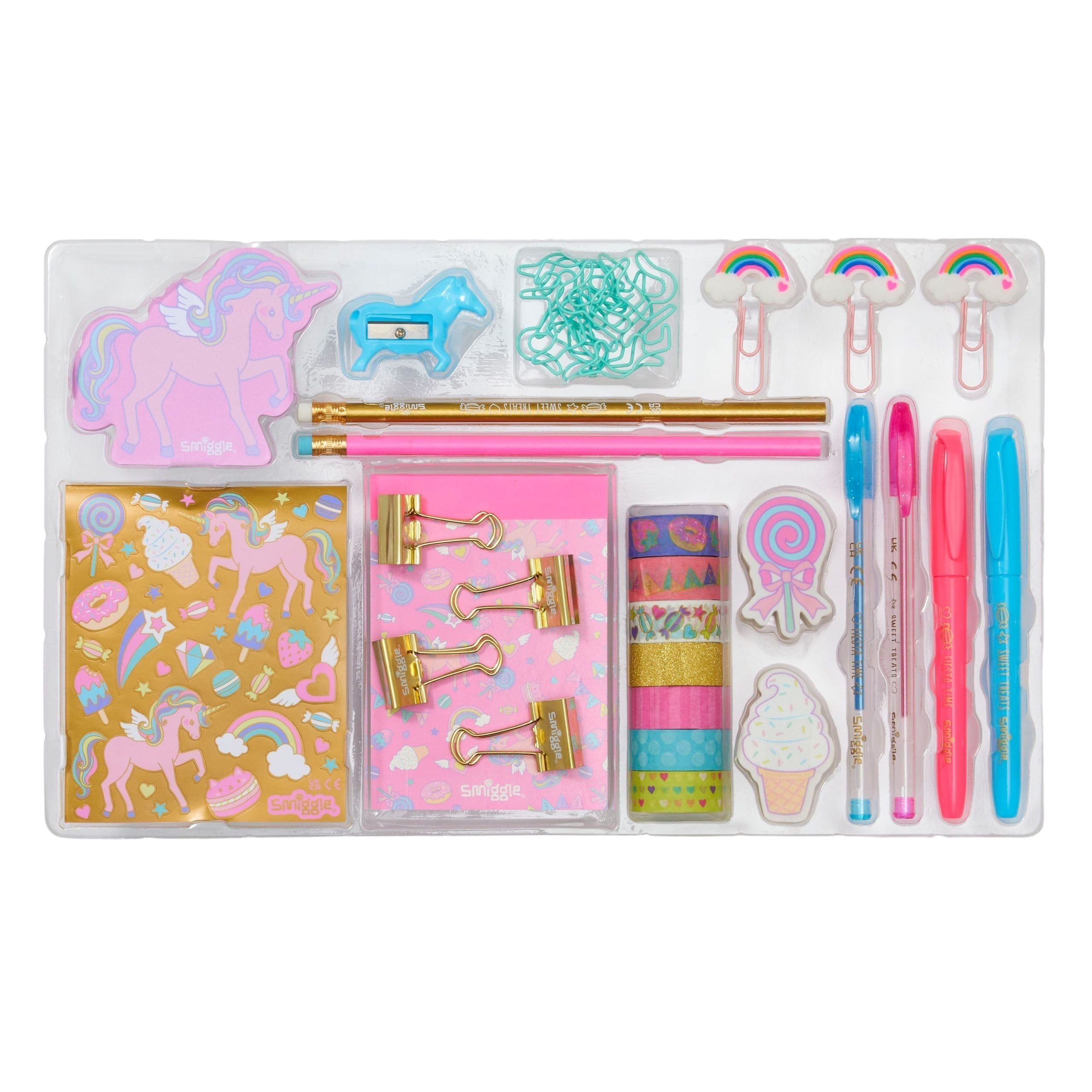 Smiggle – Einhorn-Briefpapier-Set