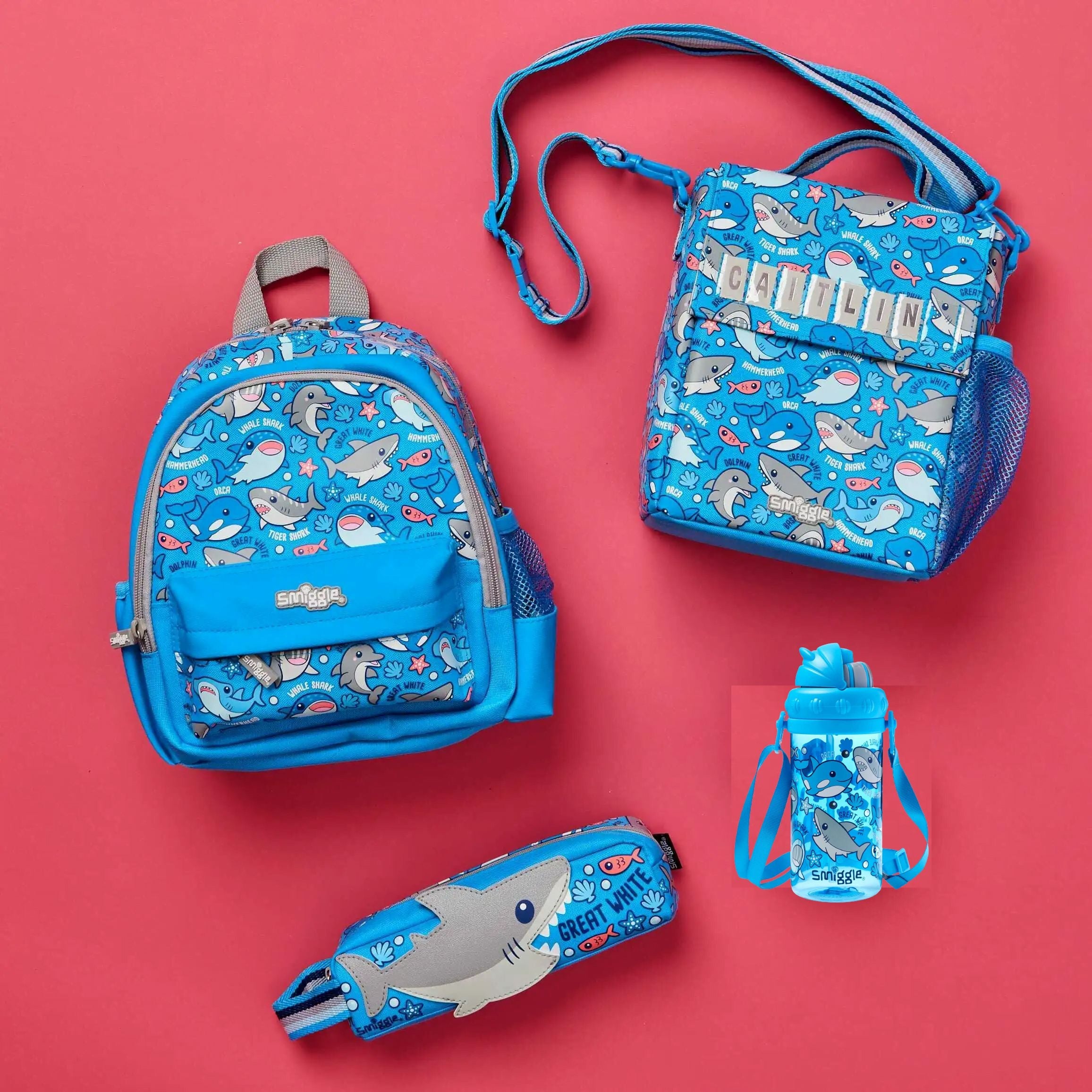 Smiggle - Up & Down 4-teiliges Kindergarten-Schulranzen-Set
