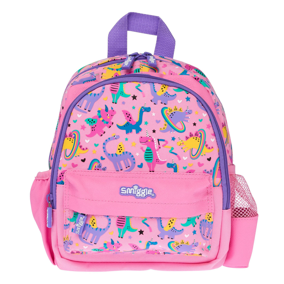 Smiggle - Up &amp; Down Tiny Dinossi Rucksack im Sonderdesign in Rosa