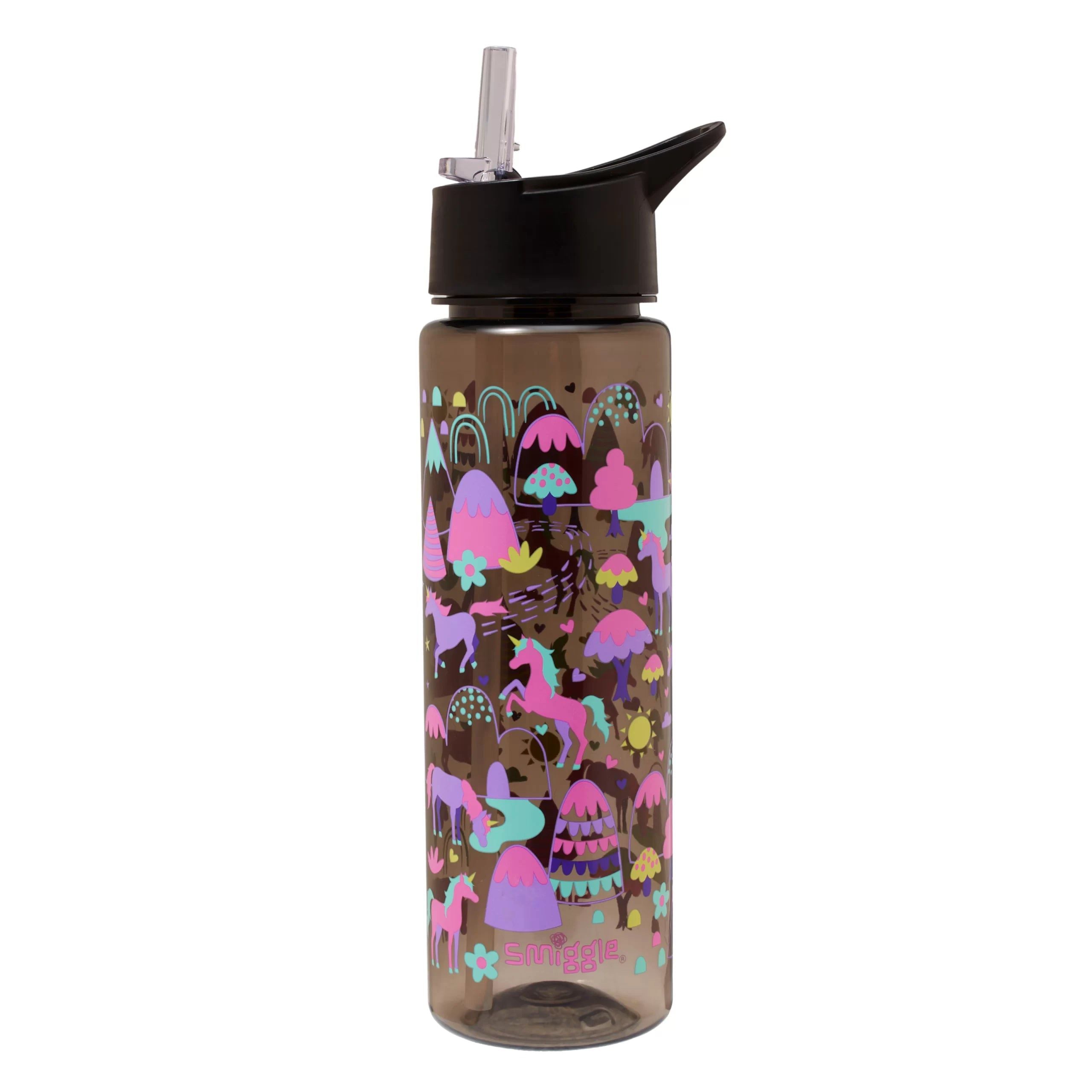 Smiggle - Vibin 750 ml BPA-freie Trinkflasche mit Strohhalm