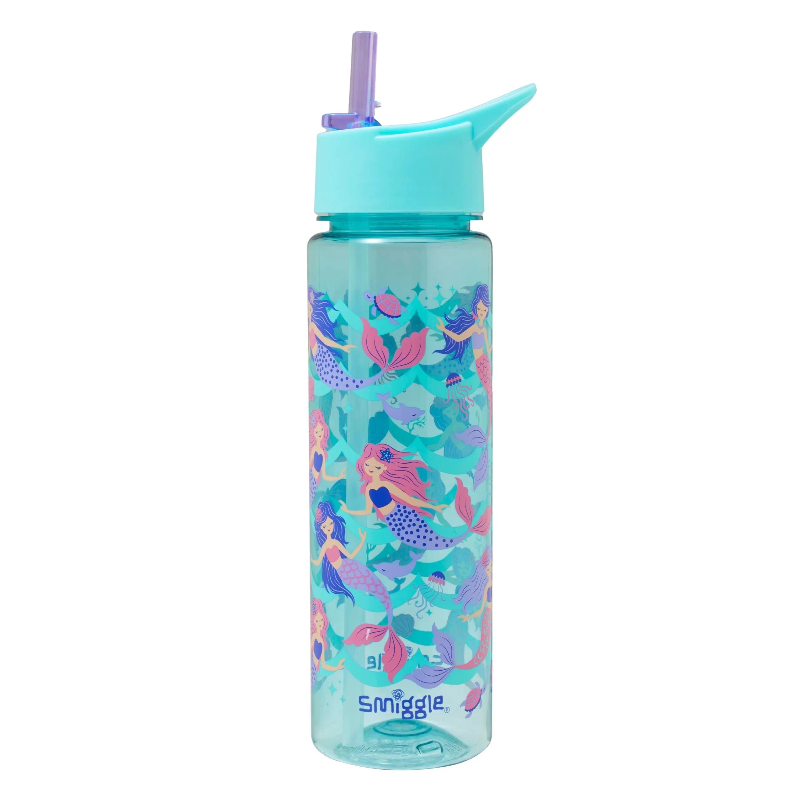 Smiggle - Vibin 750 ml BPA-freie Trinkflasche mit Strohhalm
