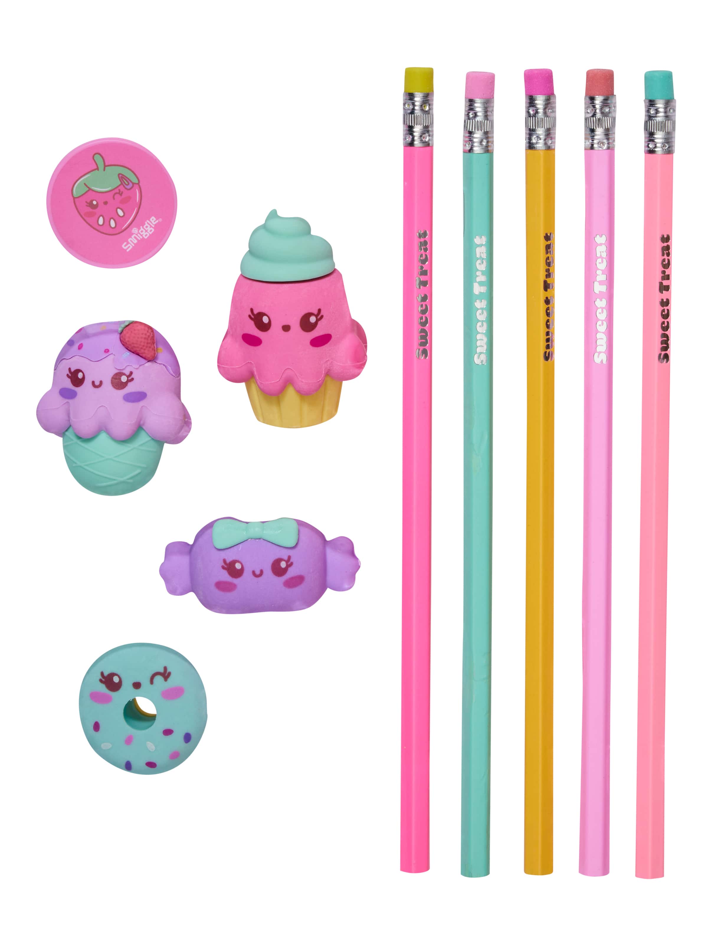 Smiggle - Vision Radiergummi Stiftetui Set