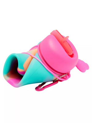 Smiggle – Vivid 630 ml Wasserflasche mit faltbarem Strohhalm 