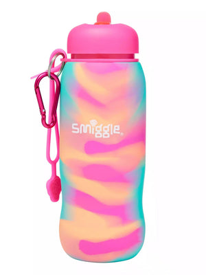Smiggle – Vivid 630 ml Wasserflasche mit faltbarem Strohhalm 