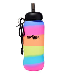 Smiggle – Vivid 630 ml Wasserflasche mit faltbarem Strohhalm