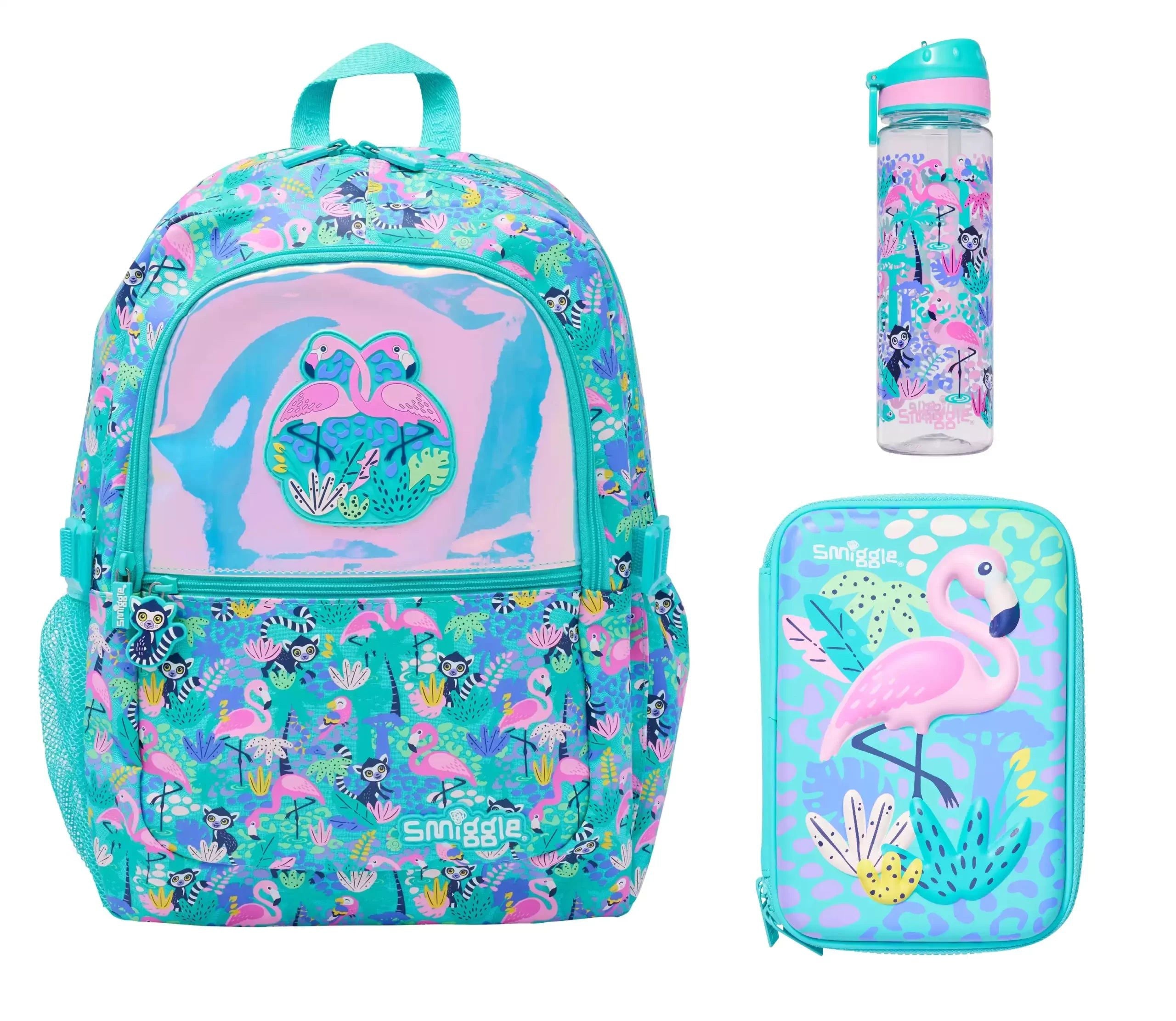 Smiggle - Wild Side 3-teiliges Schulranzen-Set