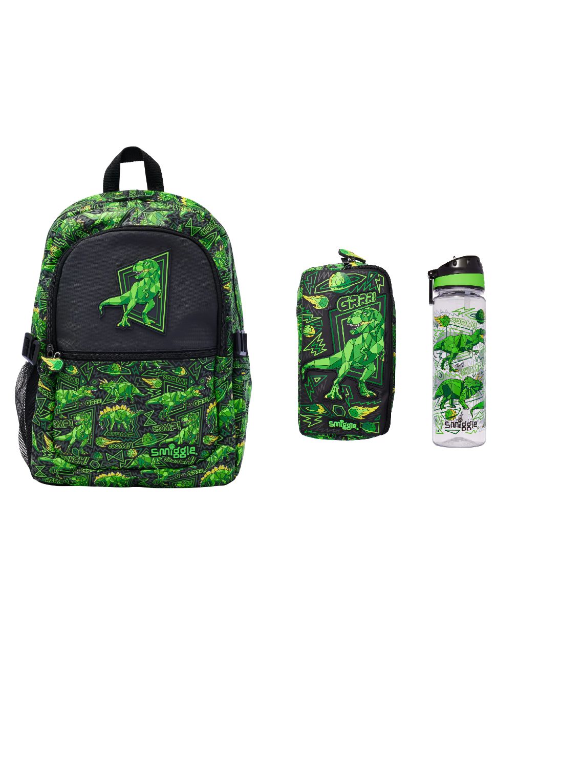 Smiggle - Wild Side 3-teiliges Schultaschen-Set