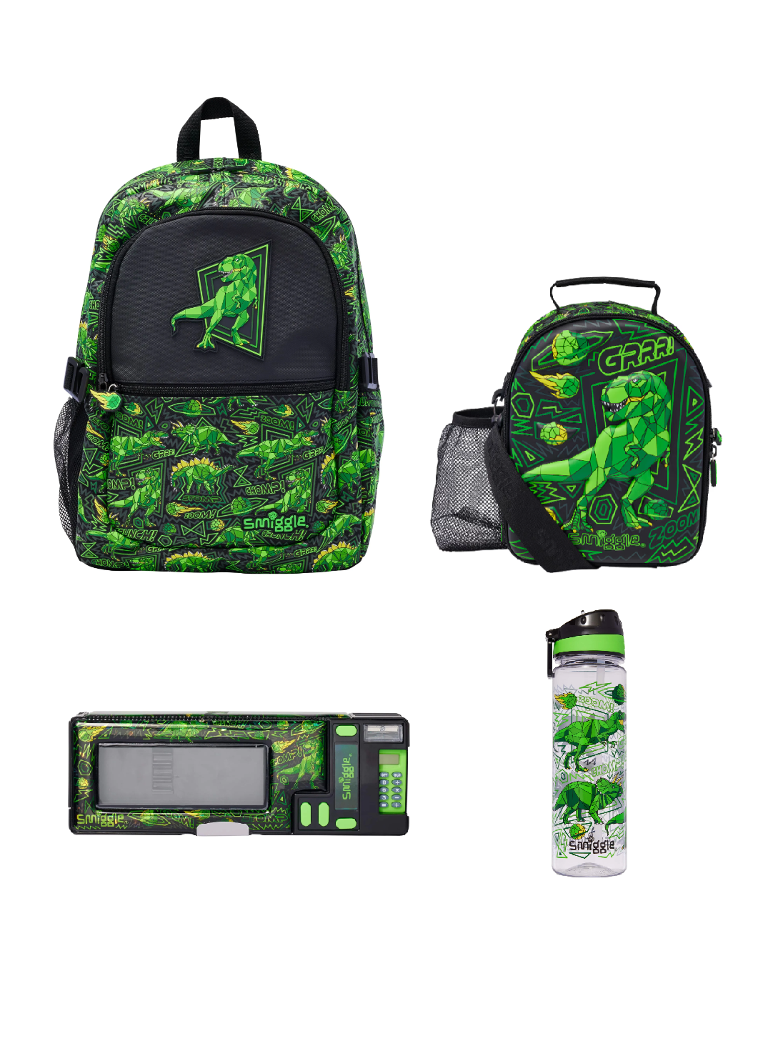 Smiggle - Wild Side 4-teiliges Schultaschen-Set